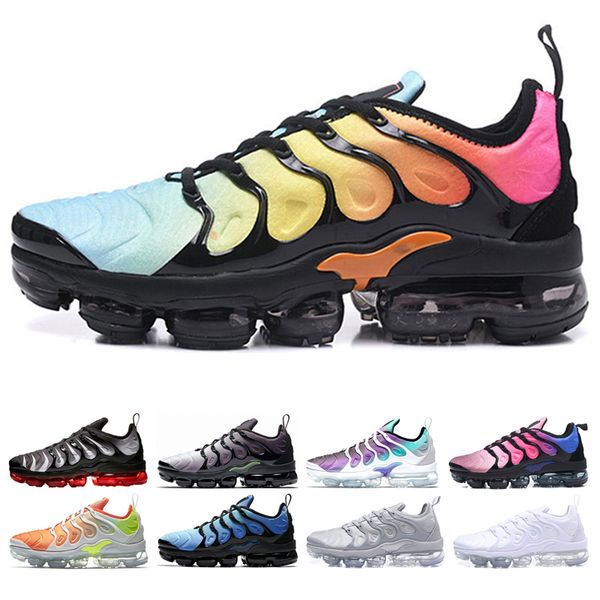 

Summer cushion Brand shoes Rainbow man 2019 Fashion Popular sneakers men women black red bule white trainer sports running shoe