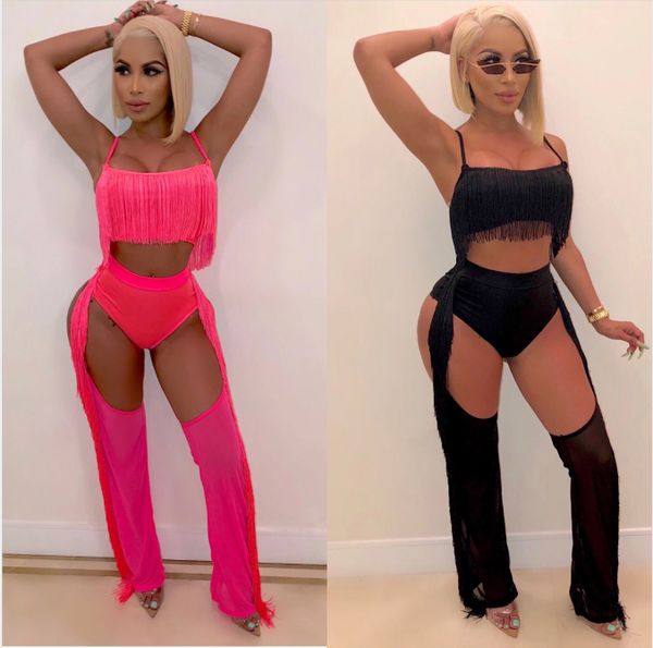 

luxury clothes women's fashion clothing two-piece fashion excellent quality tassel tracksuit fashion letter luxury womens 1, White