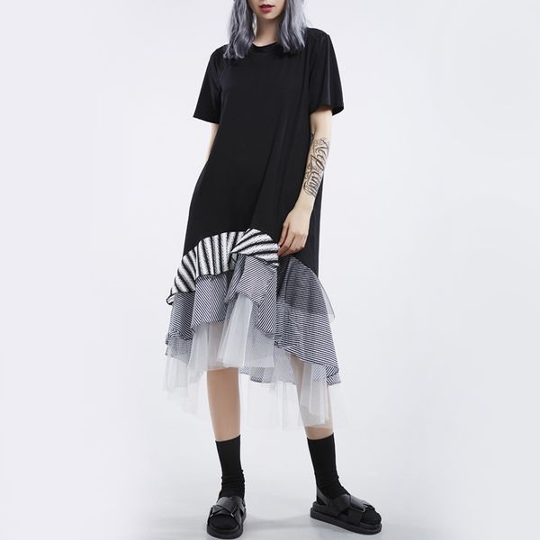 

suit-dress 2019 suit-dress skirt lotus leaf edge dress 1071, White;black