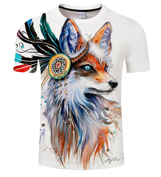 

новейшая мода funny fox by pixie cold arts 3d печать футболка мужчины женщины футболка лето повседневная с коротким рукавом о-образным вырез, White;black