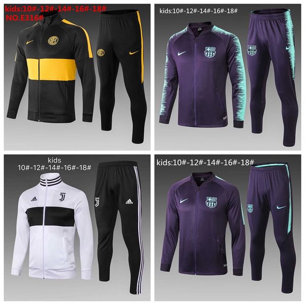 

19 20 boy kid jacket inter milan fc barcelona juventu atletico madrid real madrid bayern occer track uit jogging a231, Gray;blue