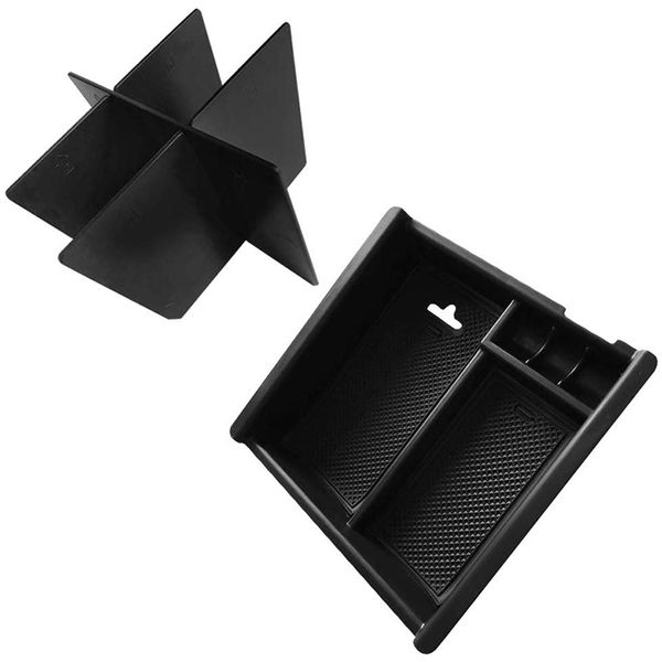 

console tray organizer, for tacoma 2016 2017 2018 2019 center console insert tray armrest box, with center organ