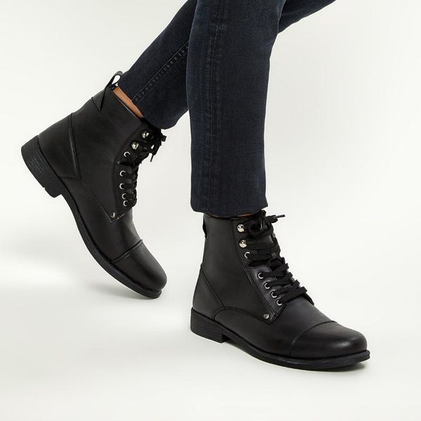 

flo fl-b-7000 black men boots jj-stiller