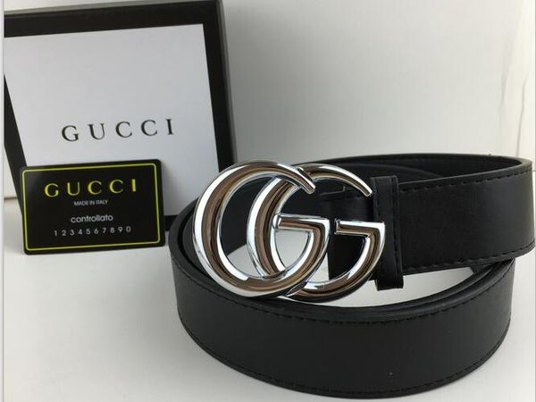 

2019g big large buckle genuine leather belt with box de igner belt men women new men belt luxury belt hipping