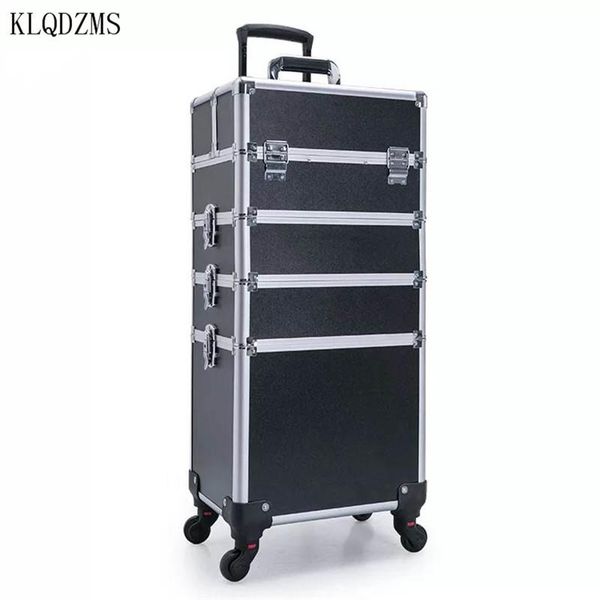 

Klqdzm women 039 large capacity multilayer co metic ca e makeup arti t toolbox nail tool box beauty tattoo trolley ca e