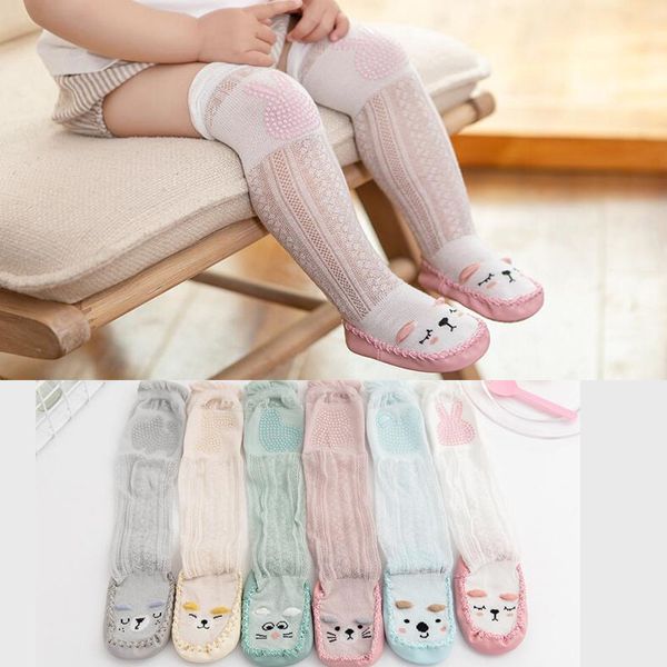 

baby socks newborn cotton ankle socks toddler anti-slip floor sock baby girls cute mesh floor princess summer 0-18m, Pink;yellow