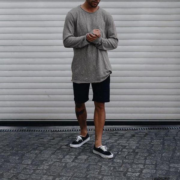 

mens designer t shirt season men's wear autumn long sleeve t shirt male solid color leisure t shirt6lai5unvh, White;black