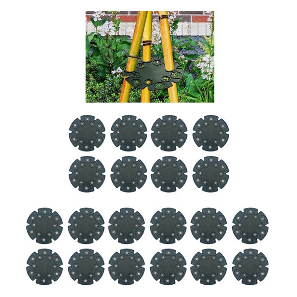 

20pcs bamboo holder cane support caps garden cane grips for climbing plant beans