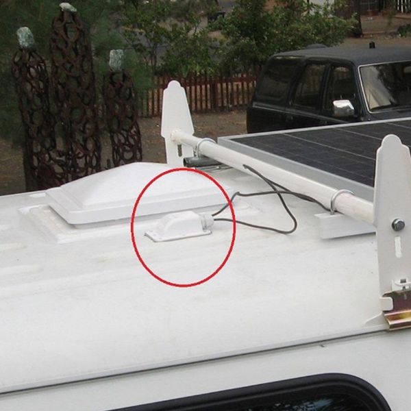 

entry mount single hole waterproof caravans roof boats panel motorhomes uv resistant cable gland solar panels plate spoiler
