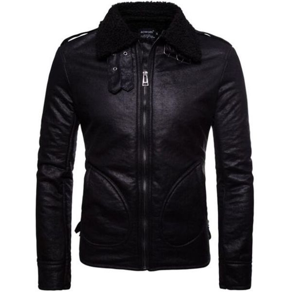 

new motorcycle retro punk motorcycle jacket men pu leather casual motor jacket multi zippers biker stand collar jacke