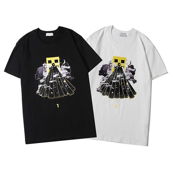 

whole sale 20ss fashion brand clothing mens t shirt streetwear white black color short sleeves combed t-shirts #j05 size s-xxl