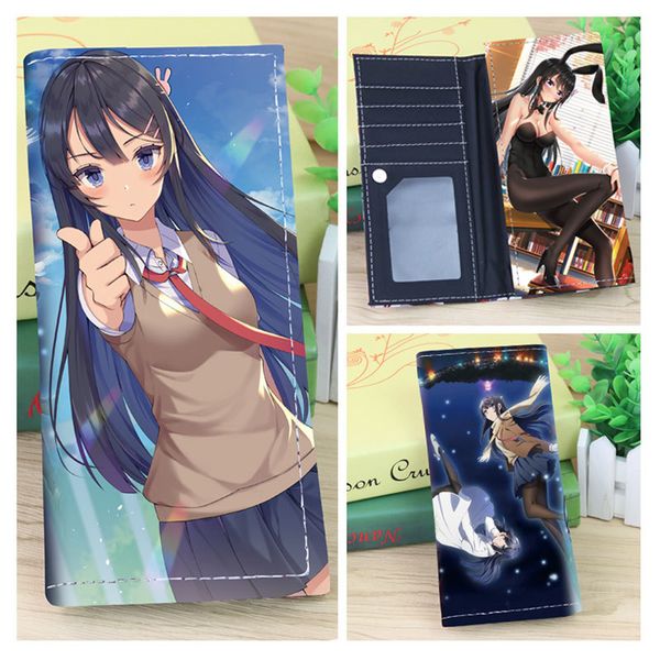 

fate grand order lovelive black butler anime fashion pu long style wallet purse money bag boys girls cartoon coin pocket pouch, Red;black