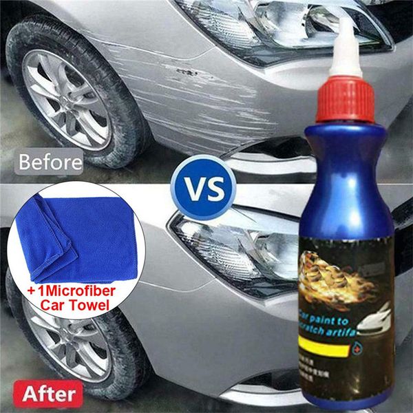

carprie car paint scratch repair agent polishing wax paint scratch repair remover care fluid 100ml jy18