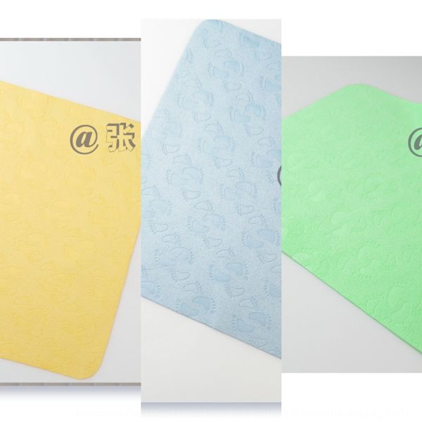 

superfine fiber high-grade suede imprinting cloth glasses glasses cloth small foot pattern suede can