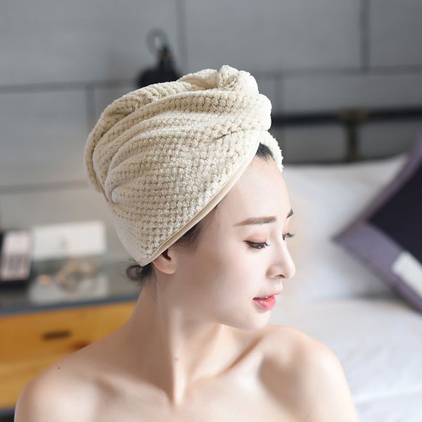 2019 Japanese Style Thick Dry Hair Cap Adult Super Absorbent Dry