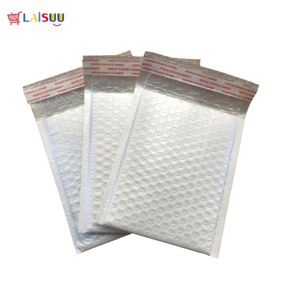 

10pcs 150*180mm poly bubble mailer white self seal padded envelopes