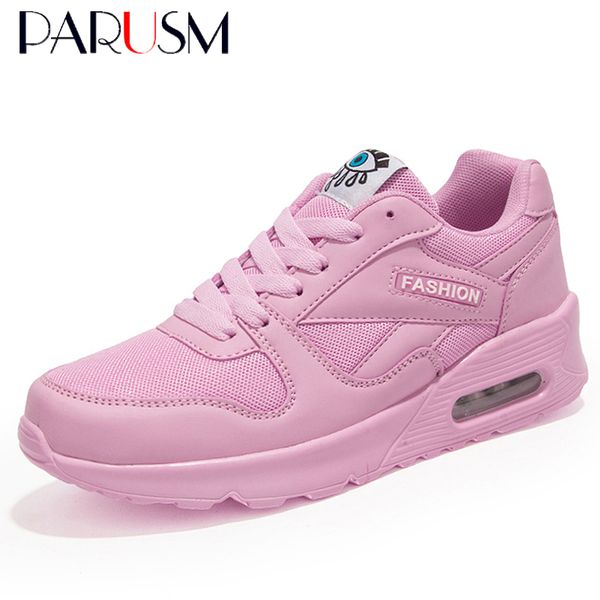 

2019 new women shoes spring ladies platforms flats shoes breathable air mesh sneakers female women casual shoes zapatos de mujer y190704, Black