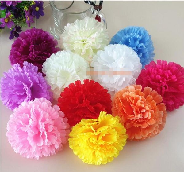 Acheter 9 Cm Oeillet Artificielle Décoratif Soie Tête De Fleur Pour Bricolage Fête Des Mères Bouquet De Fleurs à La Maison Décoration Festival