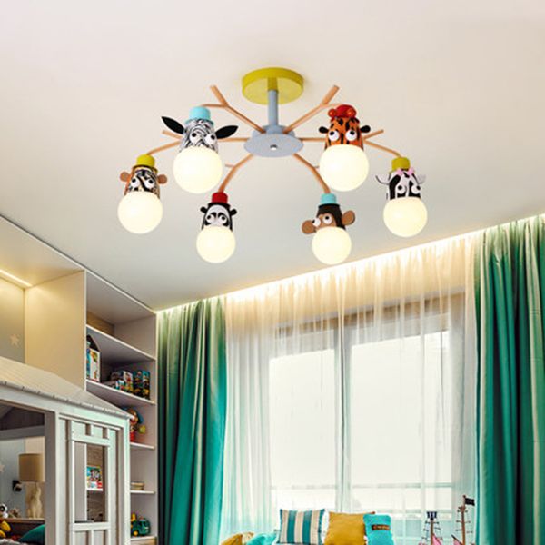 

modern led chandeliers fixtures overhead lights for home children room baby boys girls bedroom kids princess chandelier lamp