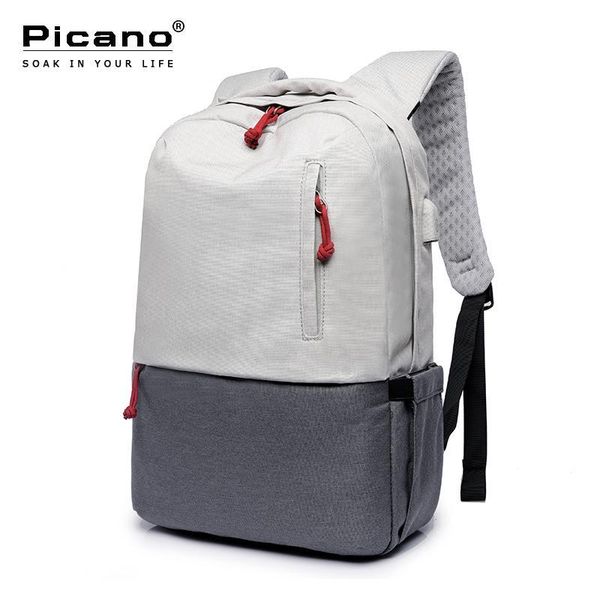

picano waterproof backpack usb charging school notebook backbags men women minimalist air cushion tourist laprucksack