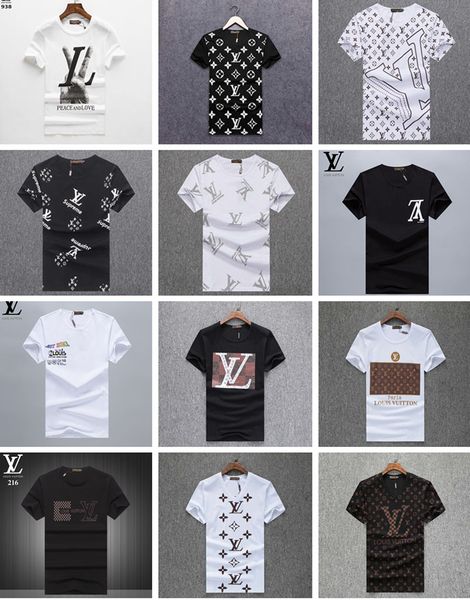 

Марка мужская футболка летняя мода печати футболка с коротким рукавом тройники м