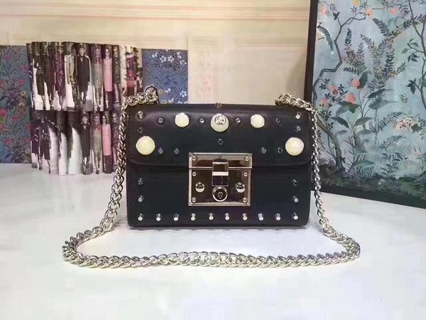 

designer bags pearl model women designer handbags chain shoulder strap genuine leather luxury purse ladies handbag