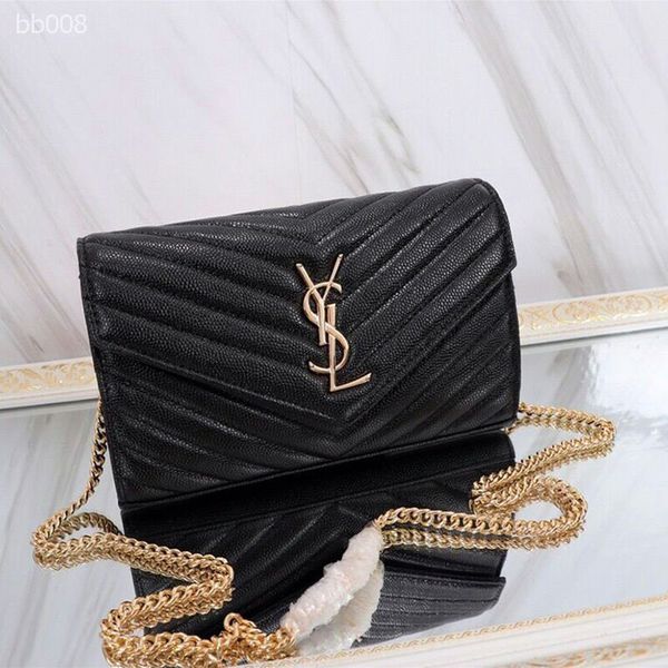 

europe and america 2019 new ladies bag fashion personality chain grid envelope bag shoulder diagonal bag small square bags