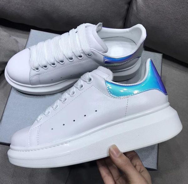 

beat designer shoes trainers reflective 3m white leather platform womens mens flat casual party wedding shoes suede sports sneakers y2, Black