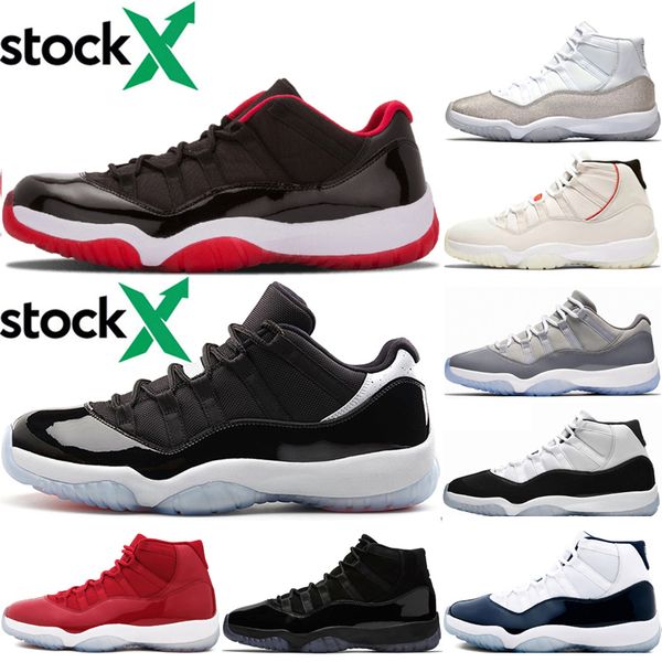 

jumpman bred 2019 basketball shoes 11 11s cap and gown space jam heiress black platinum tint concord 45 men women sneakers 5.5-13