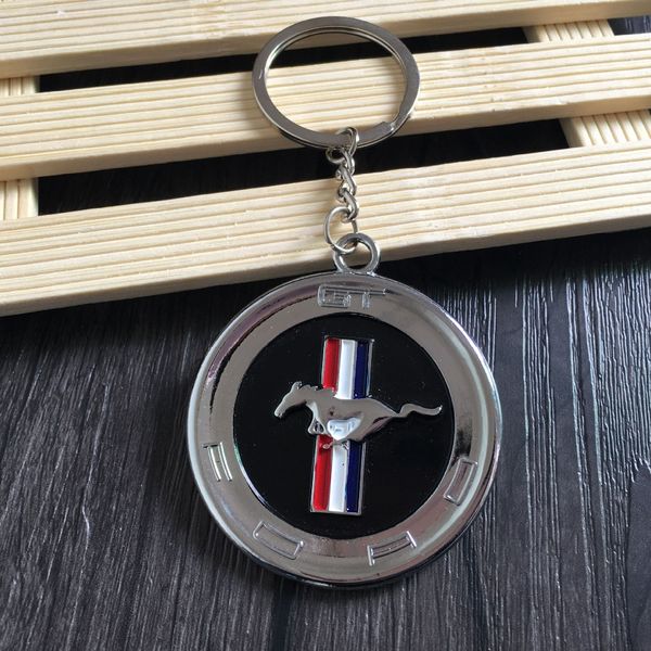

car ford mustang keychain creative car metal auto keychain 4s shop promotional gifts tjp-198, Silver