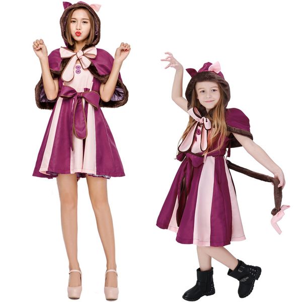 

alice in wonderland cheshire cat cosplay costumes fashion girls and ladies princess dress lolita skirts lolita kimono dress, Black;red