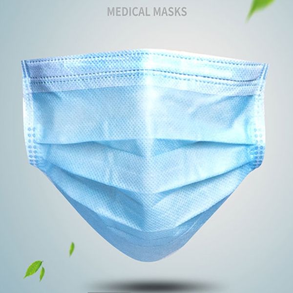 

50 pieces / box disposable 3-layer non-woven masks can prevent formaldehyde odor bacteria