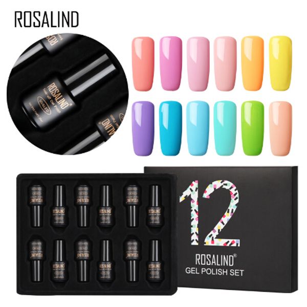 Poluto in gel Set per smalto per chiodo gel manicure 12pcs/lotto UV Colori UV semi permanente nail art ibrido gel marcia set di kit per la migliore qualità