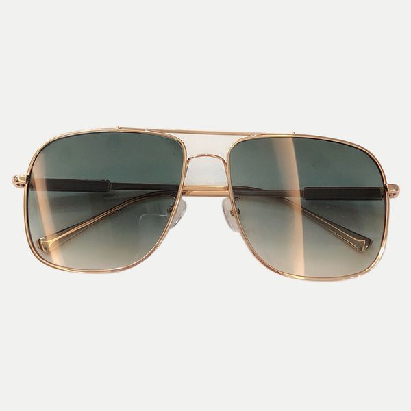 

new square sunglasses men 2019 metal frame gradient sun glasses female oculos de sol feminino 0669, White;black