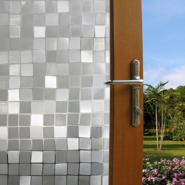 

window privacy film stained glass decorative home frosted static cling sticker