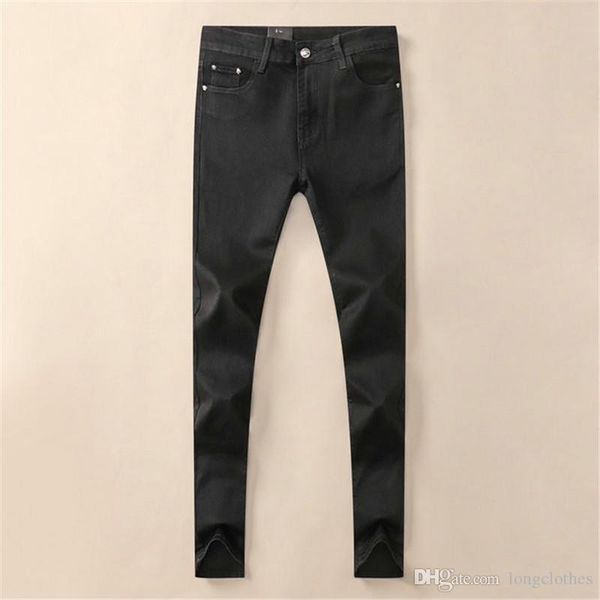 

jeans men 2020 ew fashion streetwear mens jeans destroyed ripped design pencil pants ankle skinny jeans full length designer pants, Blue