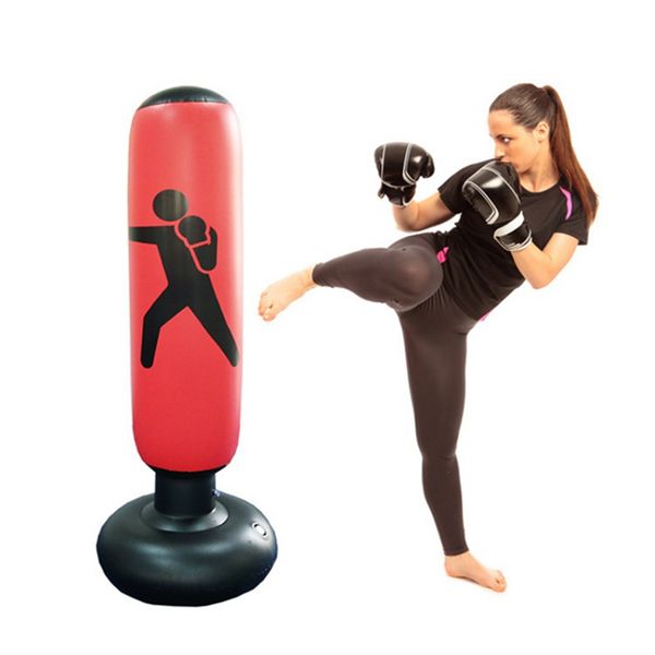 

fitness hit sandbag inflatable pvc thickening boxing pillar tumbler pillar punching bag heavy tower