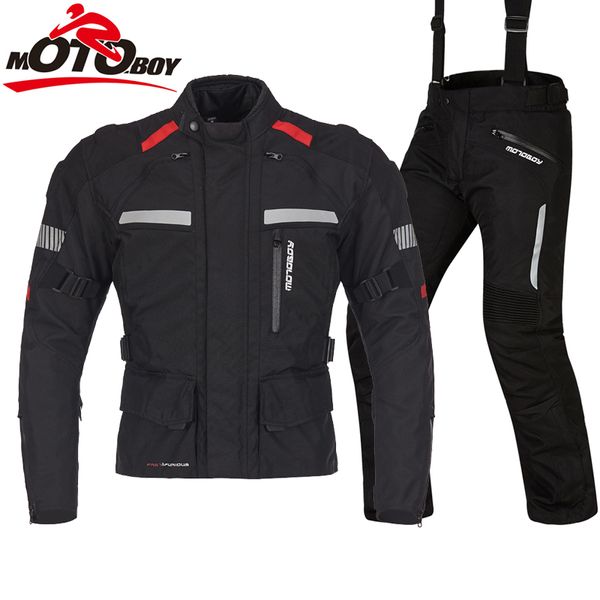 

motoboy men motorcycle professional adventure touring 3 layer cold-proof clothing reflective pants breathable warm clothes suits