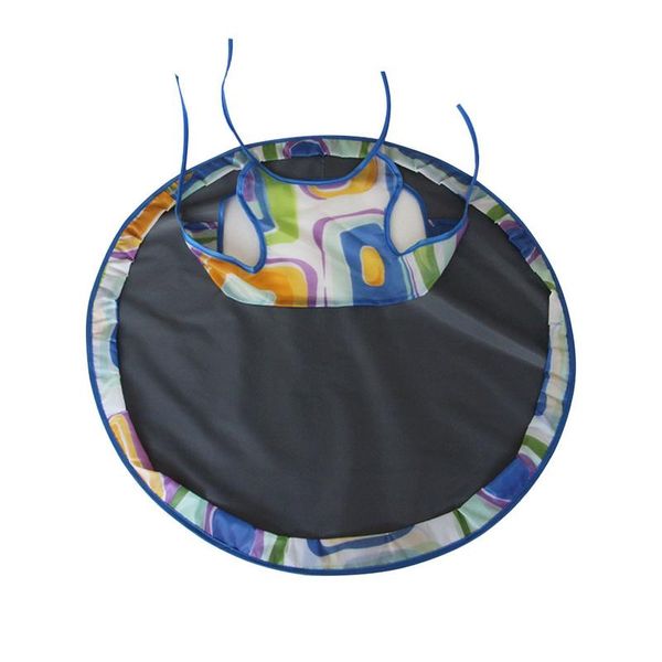 

baby feeding saucer pad mat highchair cover anti-dirty table pad waterproof oxford cloth round folding feeding chair cushion