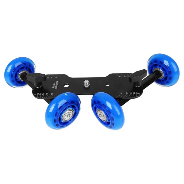 

table camera dv video rail roller track slider dolly car glide + ball head