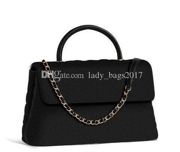 

luxury 25см дизайнерских сумки двухклапанных цепей сумки с ручкой женщины plaid цепи сумочки натуральной кожи кошелек crossbody плечо сумкой