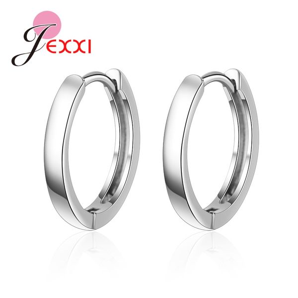 

korean style fashion simple women s90 metal hoop earrings summer ear bijoux white black color jewelry birthday gift for girls, Golden;silver