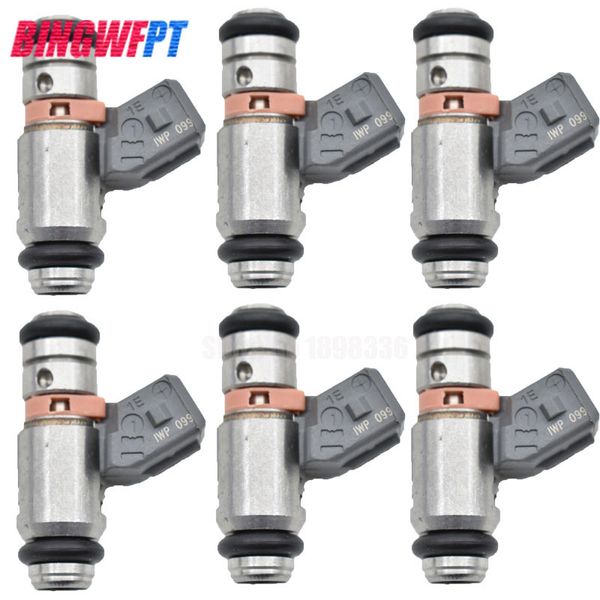 

6 ps/lote boquilla de combustible de gasolina inyector iwp099 0280158168 para renault clio kangoo twingo 12.i 16 v