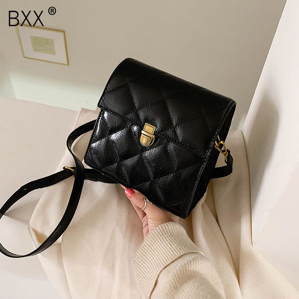 

bxx] solid color pu leather crossbody bags for women 2019 small brand designer shoulder messenger bag female handbags hj745