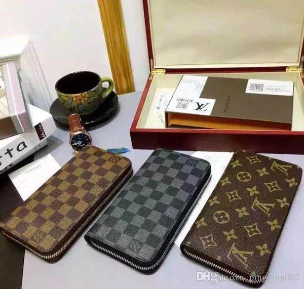 

2018 free shpping Wholesale new bottoms lady long wallet multicolor designer coin purse Card holder original box women classic zipper pocket
