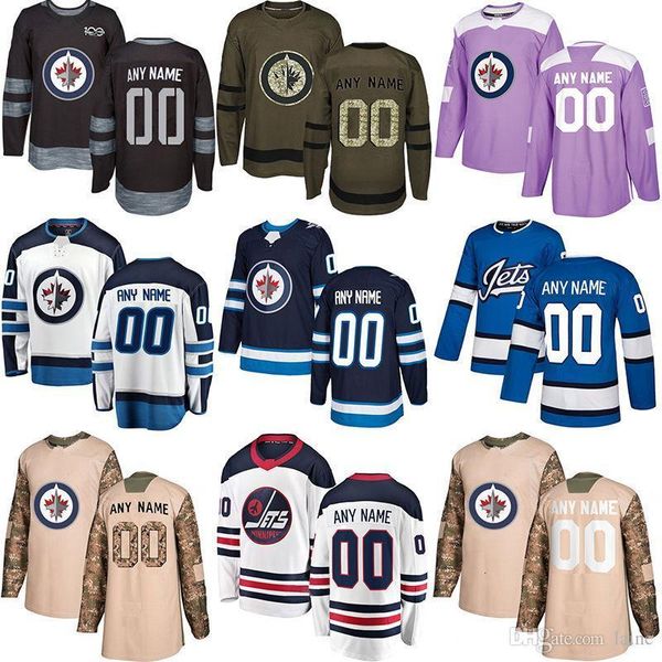 

-2019 news winnipeg jets hockey jerseys multiple styles mens custom any name any number hockey jerseys, Black;red