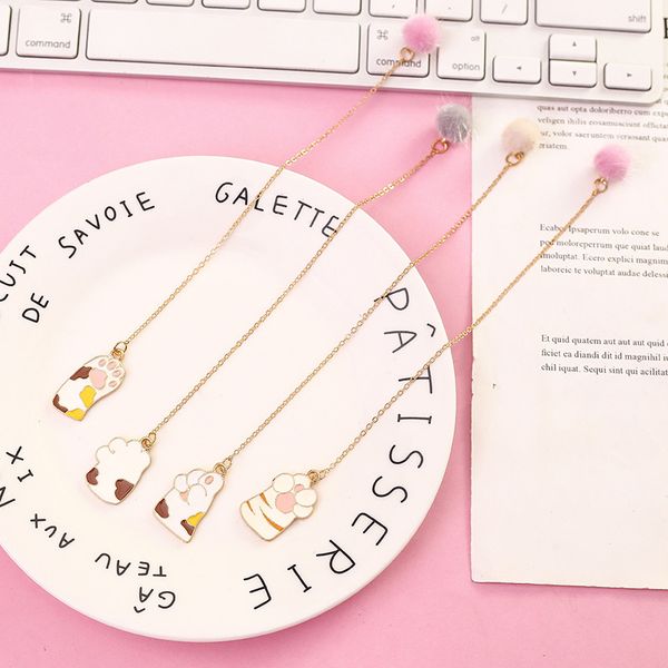 

bookmark cat claw hanger stationery school office supply escolar papelaria