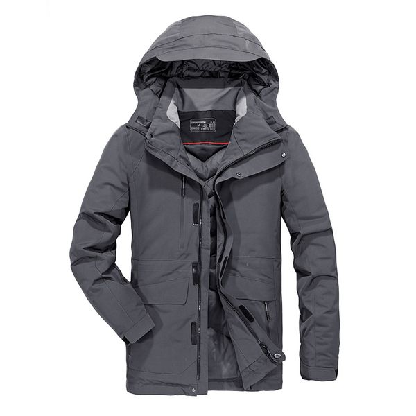 

2018 new arrival winter thiked warm white duck down hooded jackets men,winter parkas men men coat winter, Black