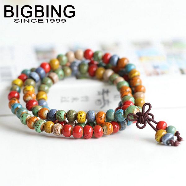 

bigbing jewelry fashion ceramic beads charm bracelet hand knitting bracelet fashion jewelry women jewlery c205, Black