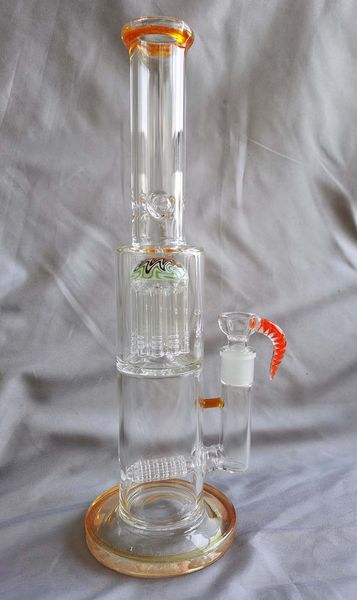 

Урожай 14inch Цвет стекла Бонг водопроводная труба Красочный нефтяных вышек воды Dab масла горелки Rigs с чашей Бесплатная доставка